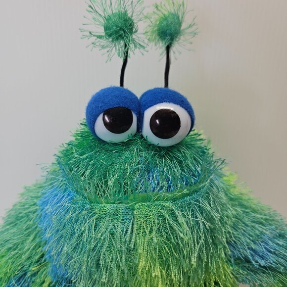 Furgles Blue Green Monster Alien Plush CD Holder 2004 Computer Expressions - Picture 5 of 5